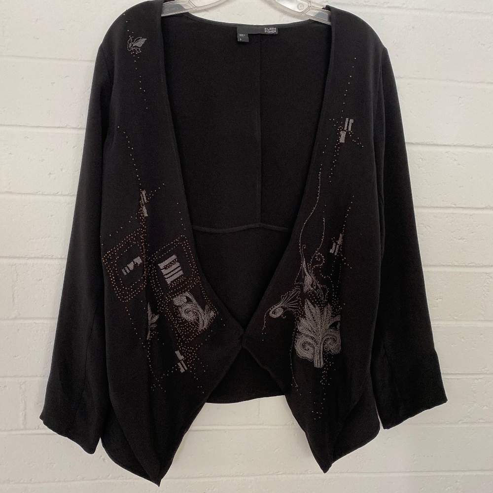 EILEEN FISHER Silk KimonoTop S